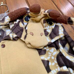 Giraffe Fleece Costume with hood, child large